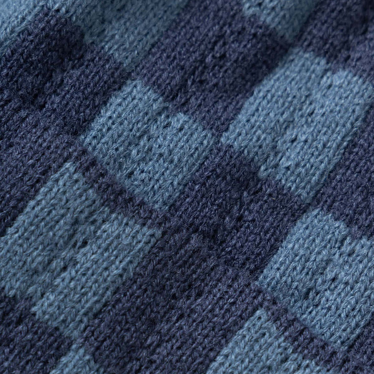 Service Works Chunky Check Beanie Navy