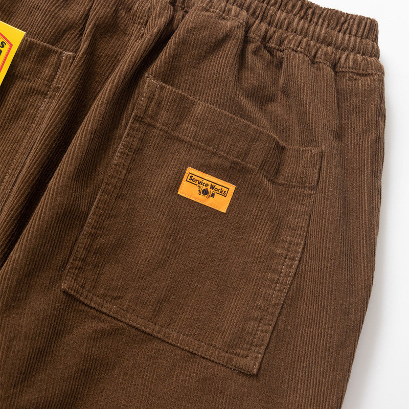 Service Works Corduroy Chef Pants  Bark