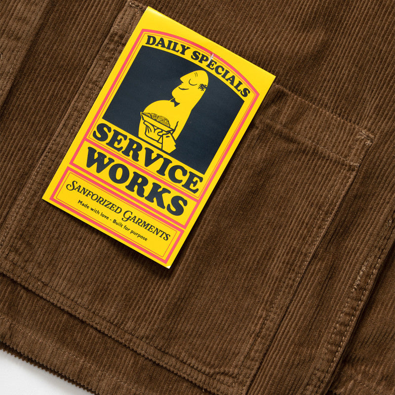 Service Works Corduroy Chore Shirt Bark