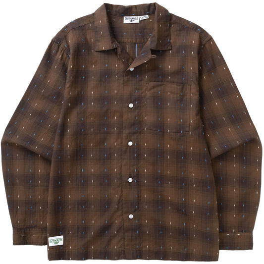 Service Works Drag Stitch Resort Shirt Brown