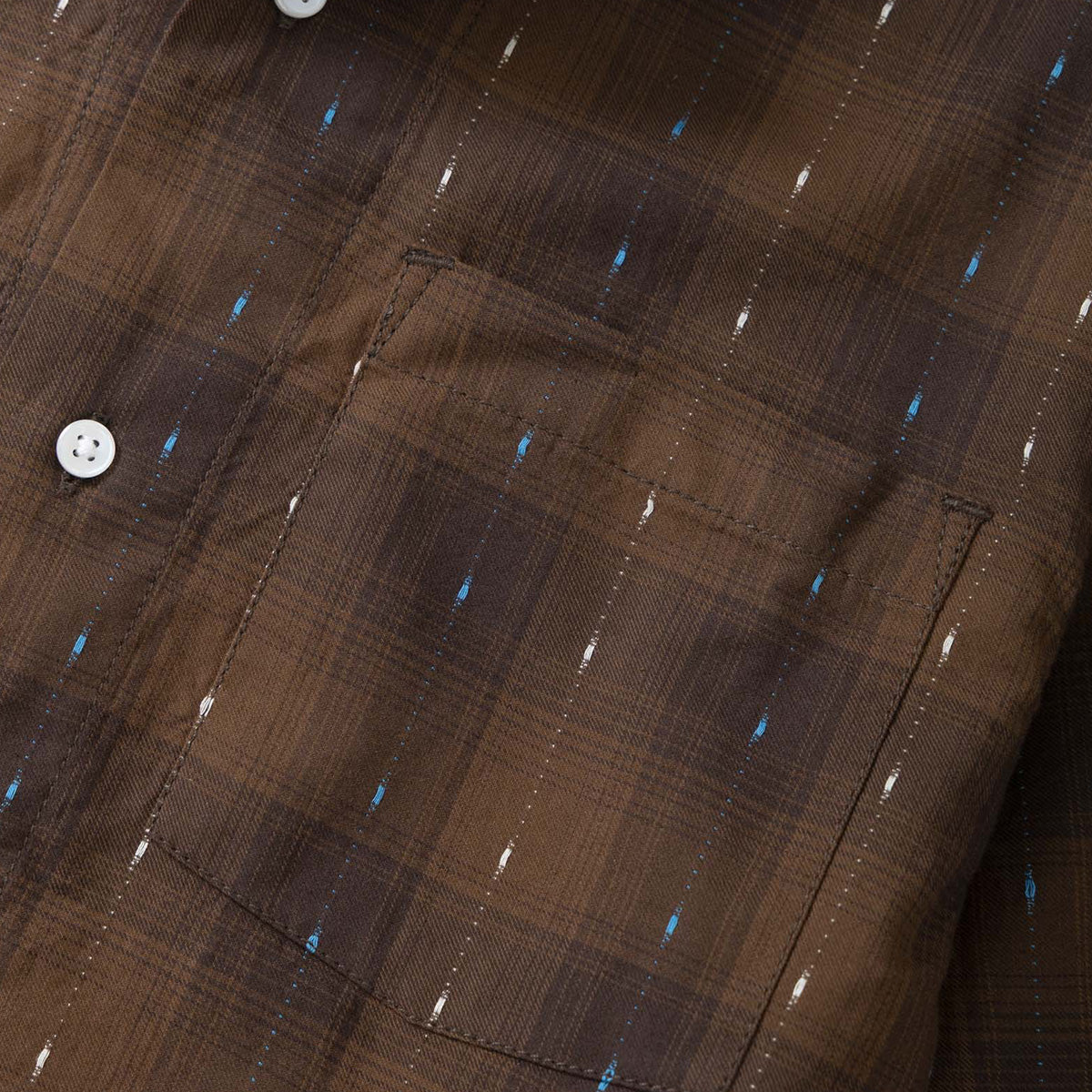 Service Works Drag Stitch Resort Shirt Brown
