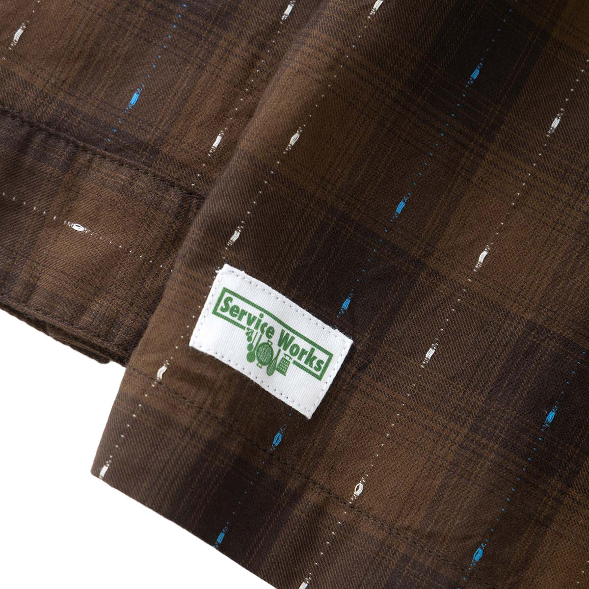 Service Works Drag Stitch Resort Shirt Brown