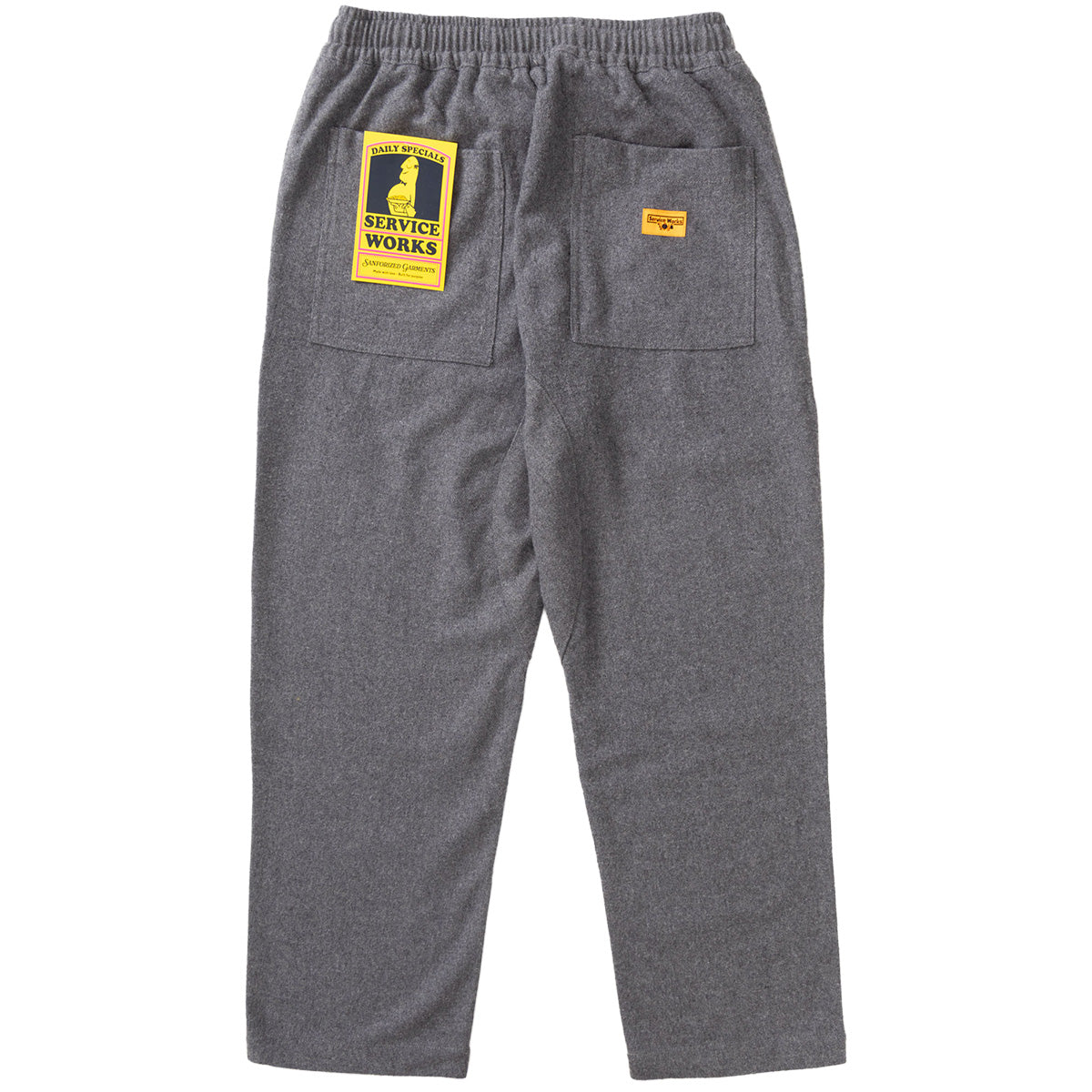 Service Works Flannel Chef Pant Charcoal