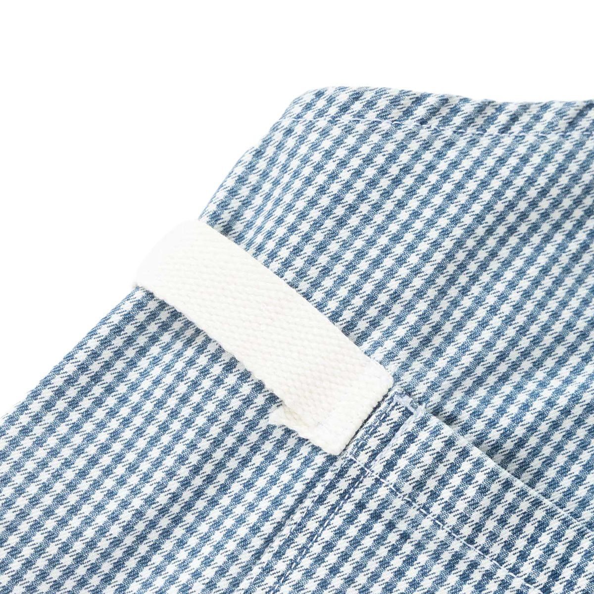 Service Works House Gingham Apron Blue