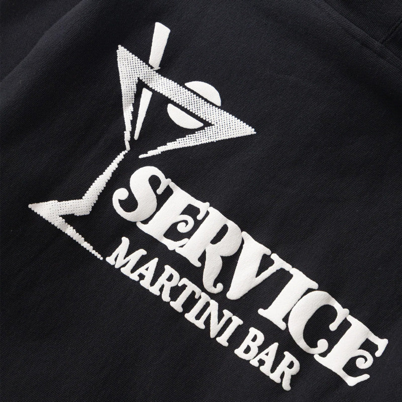 Service Works Martini Zipper Hooded Sweater Black