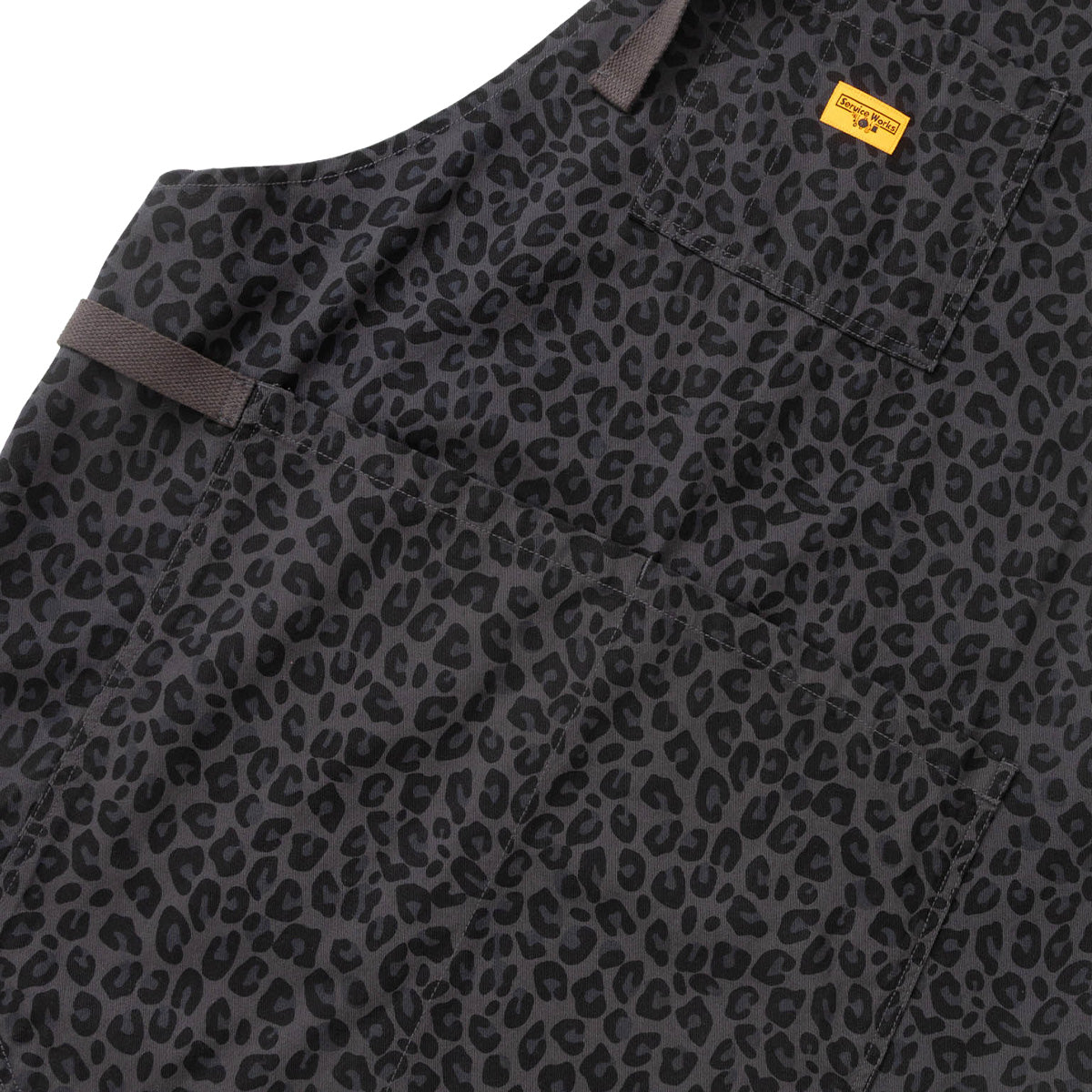 Service Works Patterned Apron Black Leopard