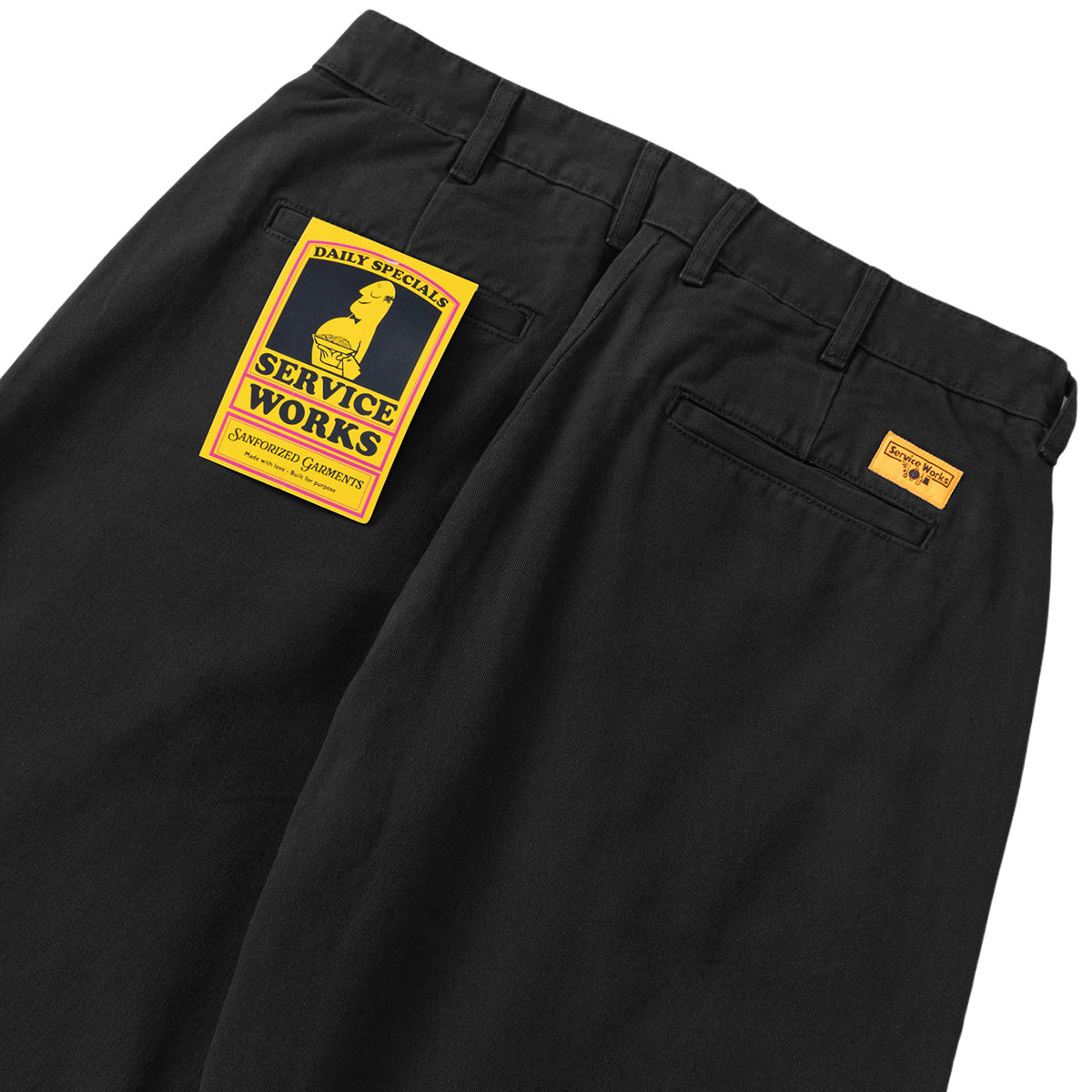 Service Works Twill Part-Timer Pant Black