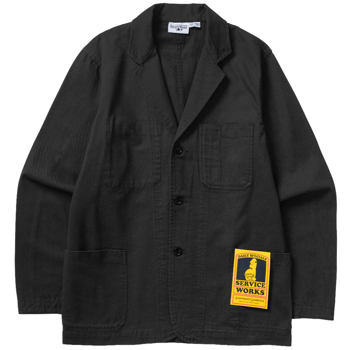Service Works Twill Server Suit Black