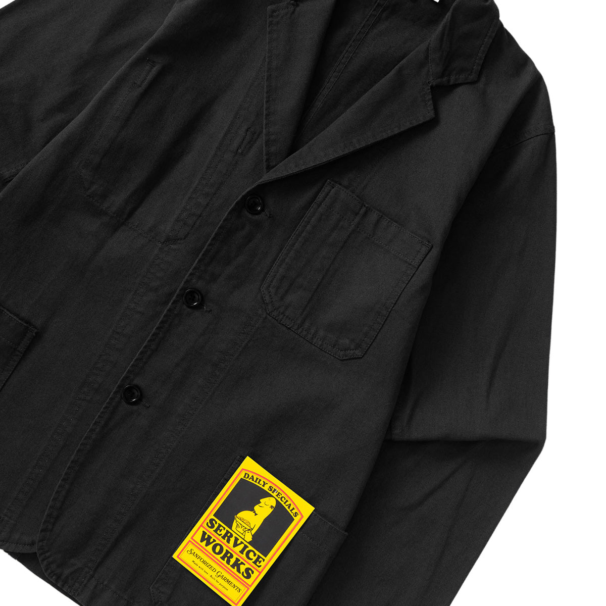 Service Works Twill Server Suit Black