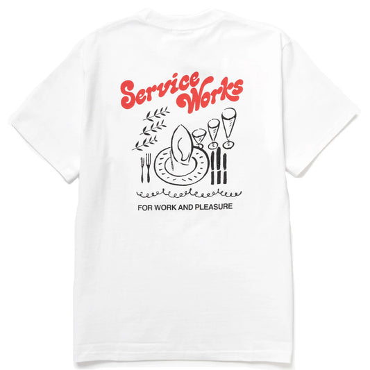 Service Works Work + Pleasure T-Shirt White