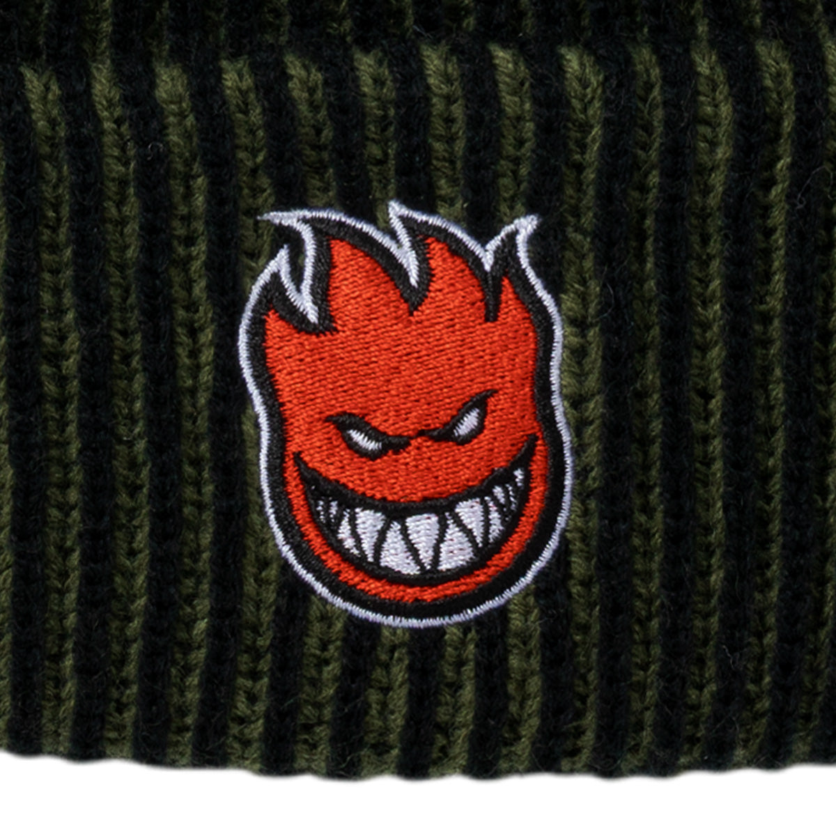Spitfire Bighead Fill Cuff Beanie Olive/Black/Red