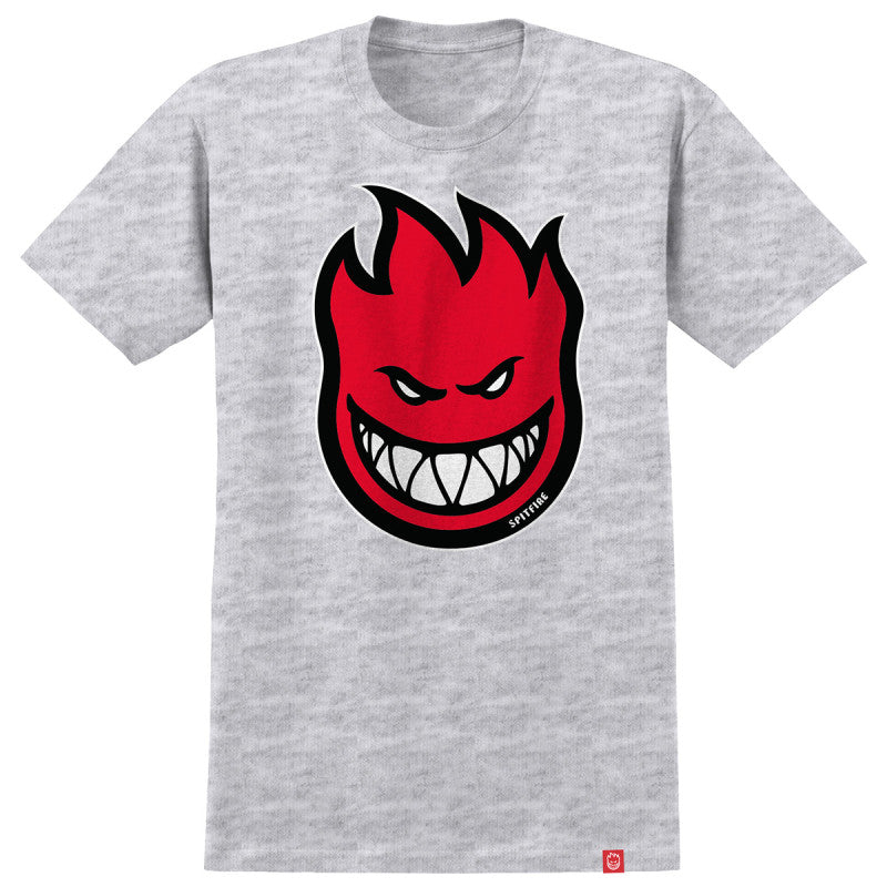 Spitfire Bighead Fill T-Shirt Ash/Red/Black/White