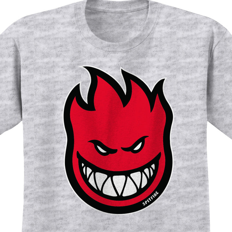 Spitfire Bighead Fill T-Shirt Ash/Red/Black/White