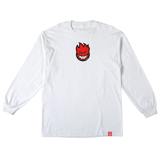 Spitfire Bighead Mid Fill Longsleeve T-Shirt White