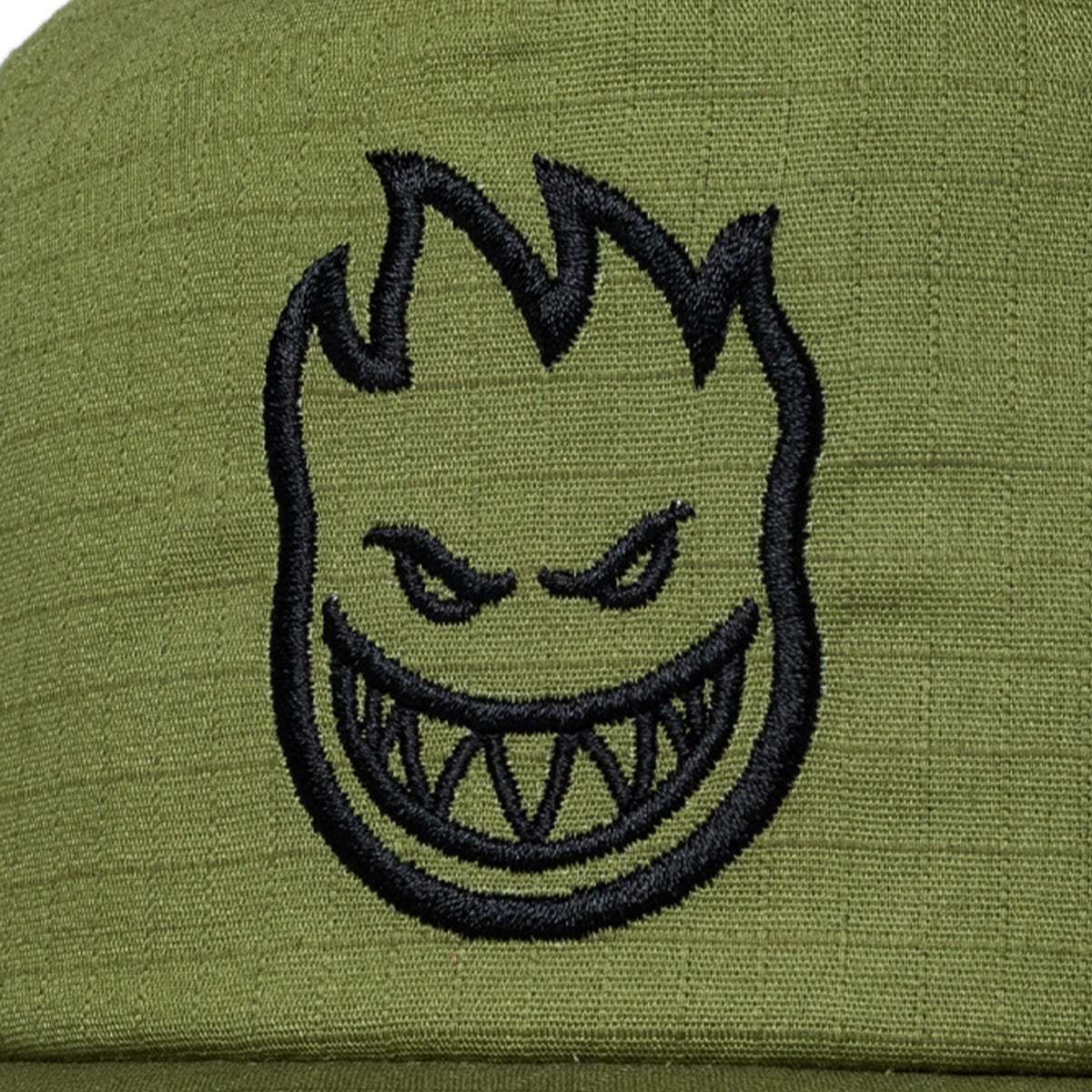 Spitfire Bighead Snapback Cap Olive(Ripstop) W/ Black Emb