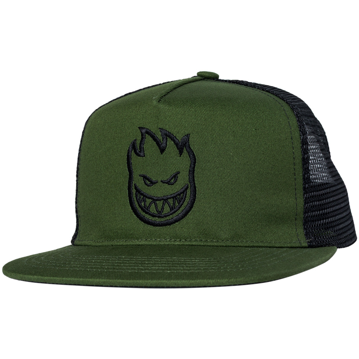 Spitfire Bighead Snapback Cap Olive(Twill)/Black(Mesh)