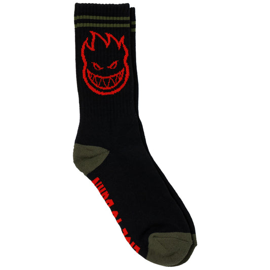 Spitfire Bighead Socks Black/Olive/Red