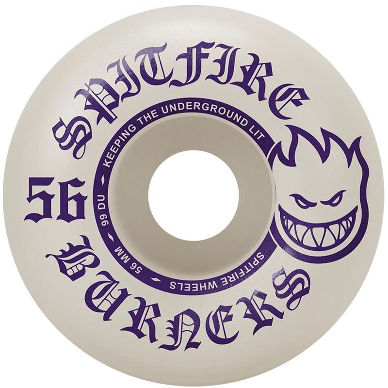 Spitfire Burner Wheels Natural/Purple 99D 56mm