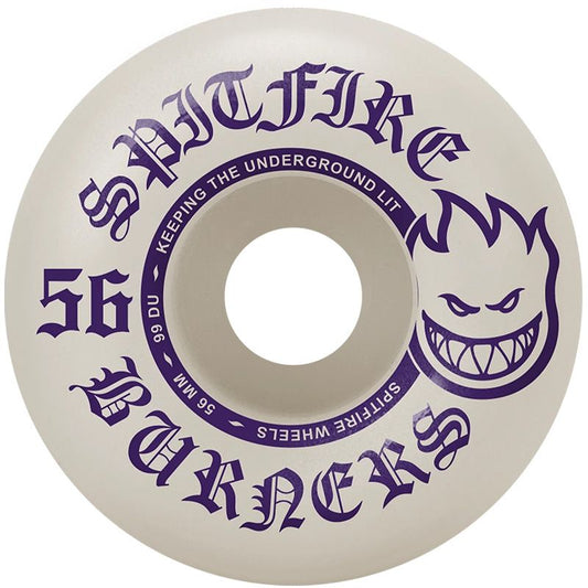 Spitfire Burner Wheels Natural/Purple 99D 56mm