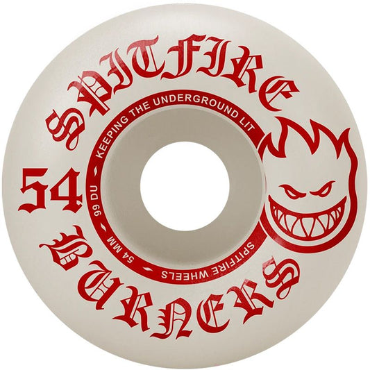 Spitfire Burner Wheels Natural/Red 99D 54mm