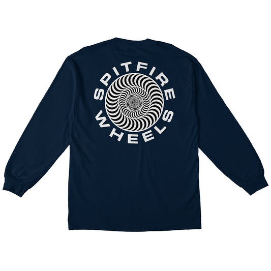 Spitfire Classic '87 Swirl Fill Longsleeve T-Shirt Navy