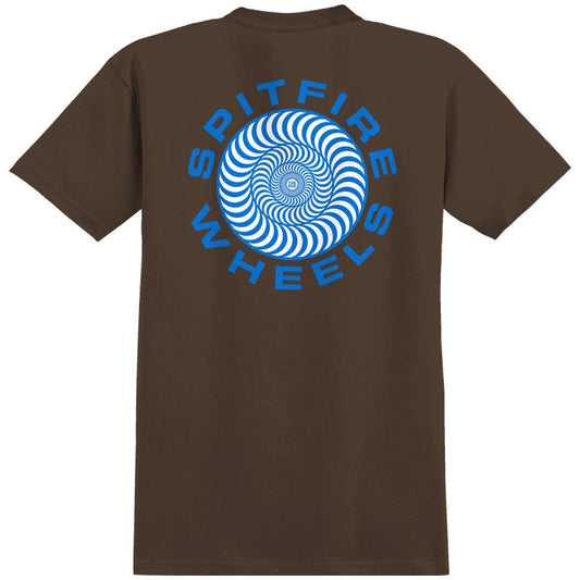 Spitfire Classic '87 Swirl Fill T-Shirt Dark Chocolate
