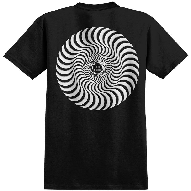 Spitfire Classic Swirl Overlay T-Shirt Black/White