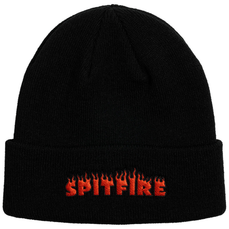 Spitfire Demonseed Script Cuff Beanie Black