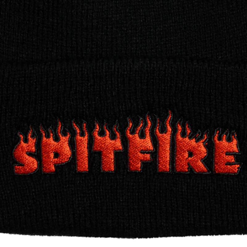 Spitfire Demonseed Script Cuff Beanie Black