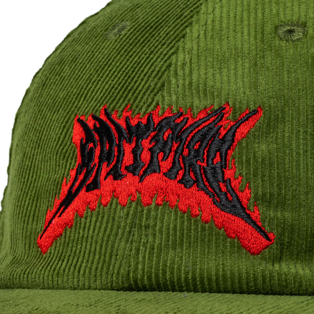 Spitfire Flame Out Strapback Cap Olive/Red/Black