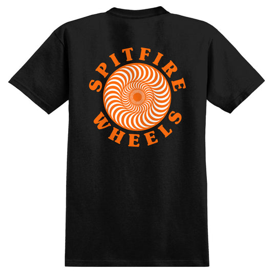 Spitfire OG Classic Fill T-Shirt Black/Orange/White