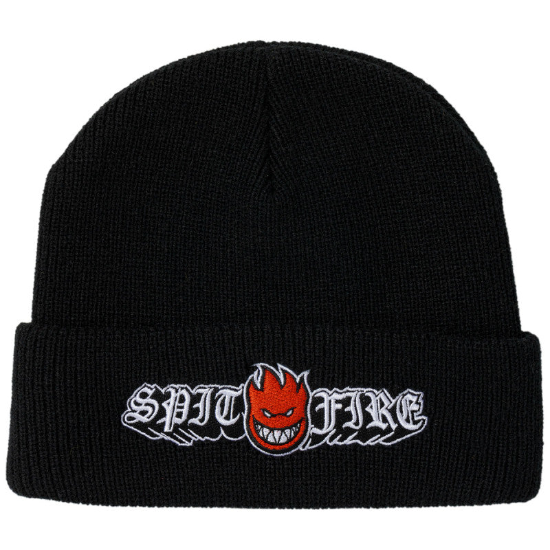 Spitfire Old E Drop Bighead Cuff Beanie Black