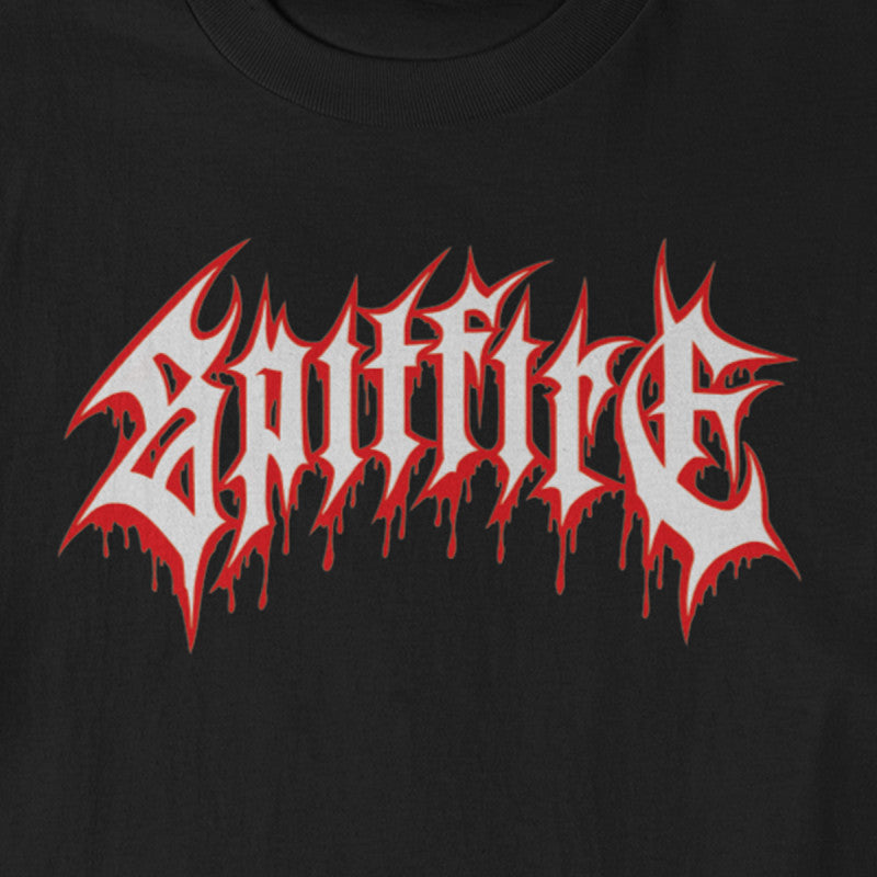Spitfire Pentagram Drip Premium Print Longsleeve T-Shirt Black