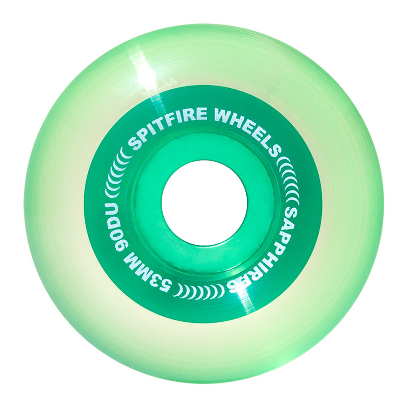 Spitfire Sapphire Wheels Clear Green 90D 53mm