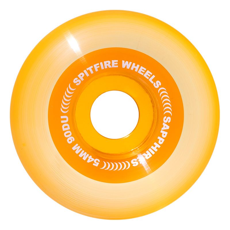 Spitfire Sapphire Wheels Clear Orange 90D 54mm