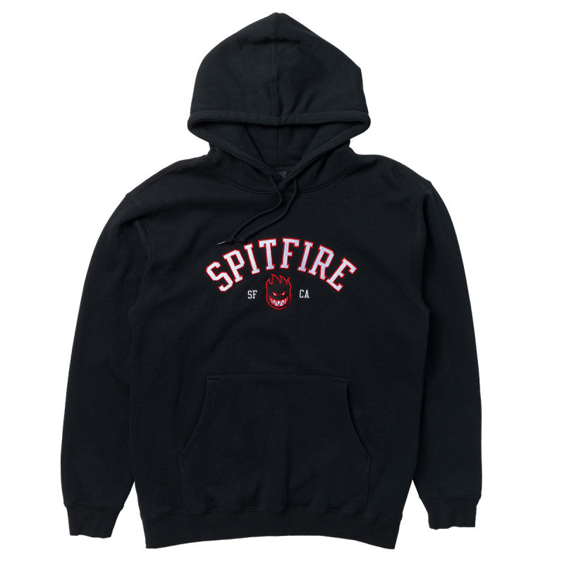Spitfire Team Bighead Embroided Custom Hooded Sweater Black