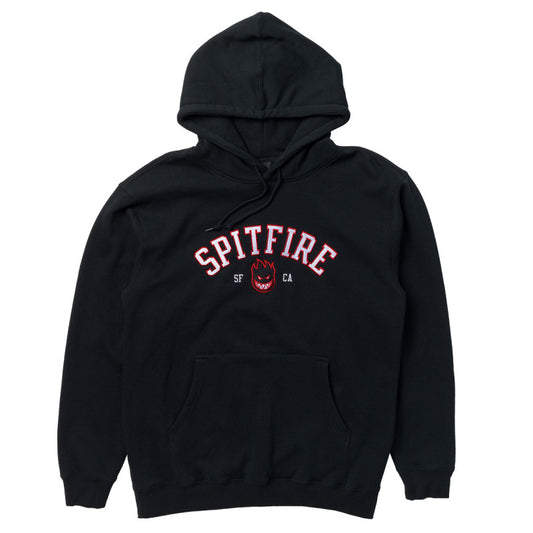 Spitfire Team Bighead Embroided Custom Hooded Sweater Black