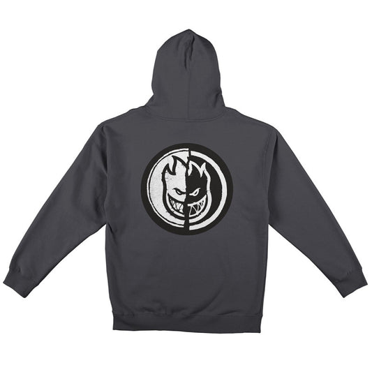 Spitfire Yin Yang Zip Up Hoodie Charcoal/Black