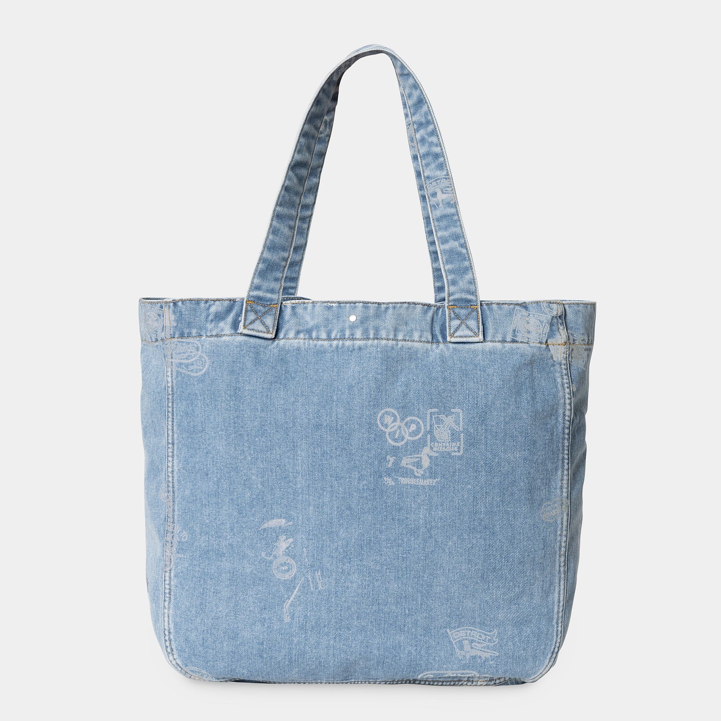 Carhartt WIP Stamp Tote Bag Blue Bleached