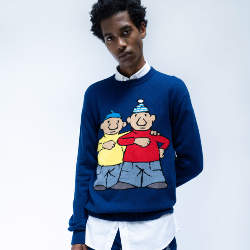 The Loose Company x Pat & Mat Intarsia Knitted Sweater