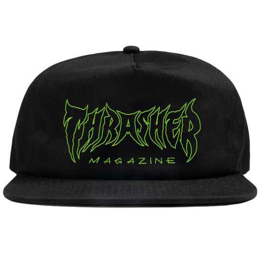 Thrasher Metal Snapback Black