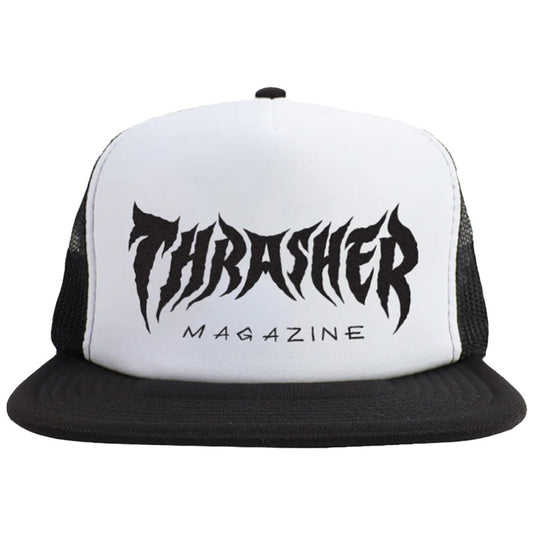 Thrasher Metal Trucker Hat Black/White/Black