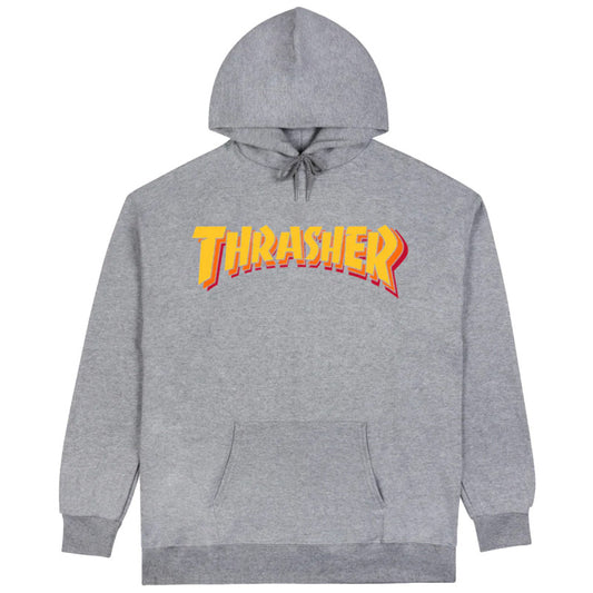 Thrasher Stacked Hooded Sweater Sport Grey
