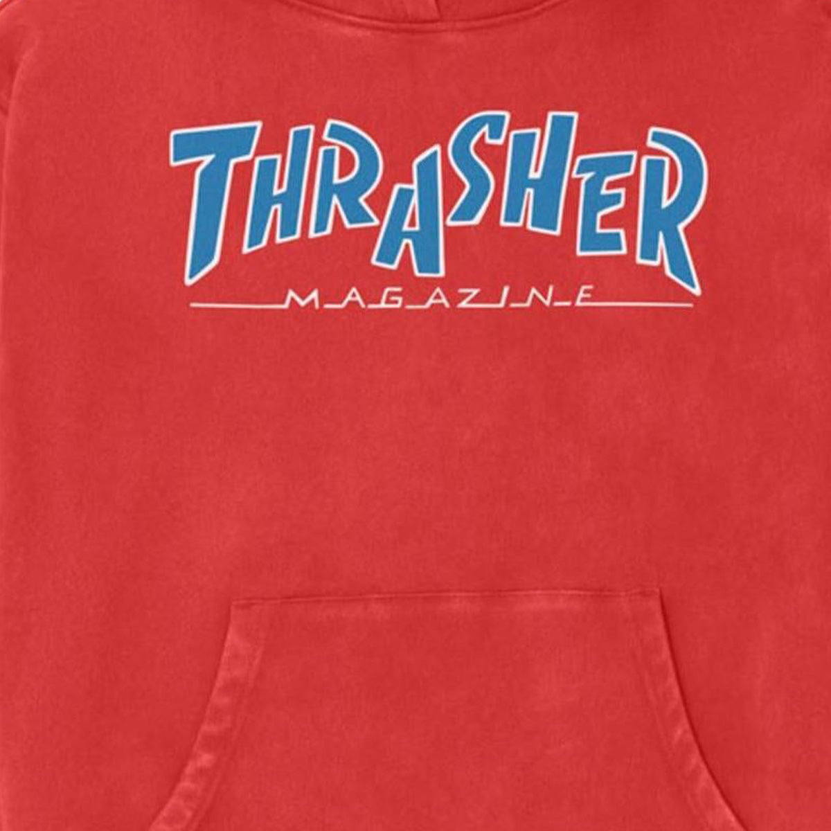 Thrasher x Parra Mag Vintage Heavyweight Hooded Sweater Red
