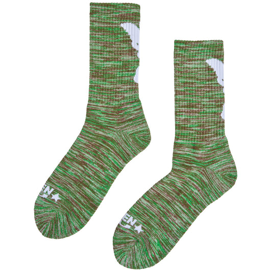 Token Angelic Socks Space Knit Green