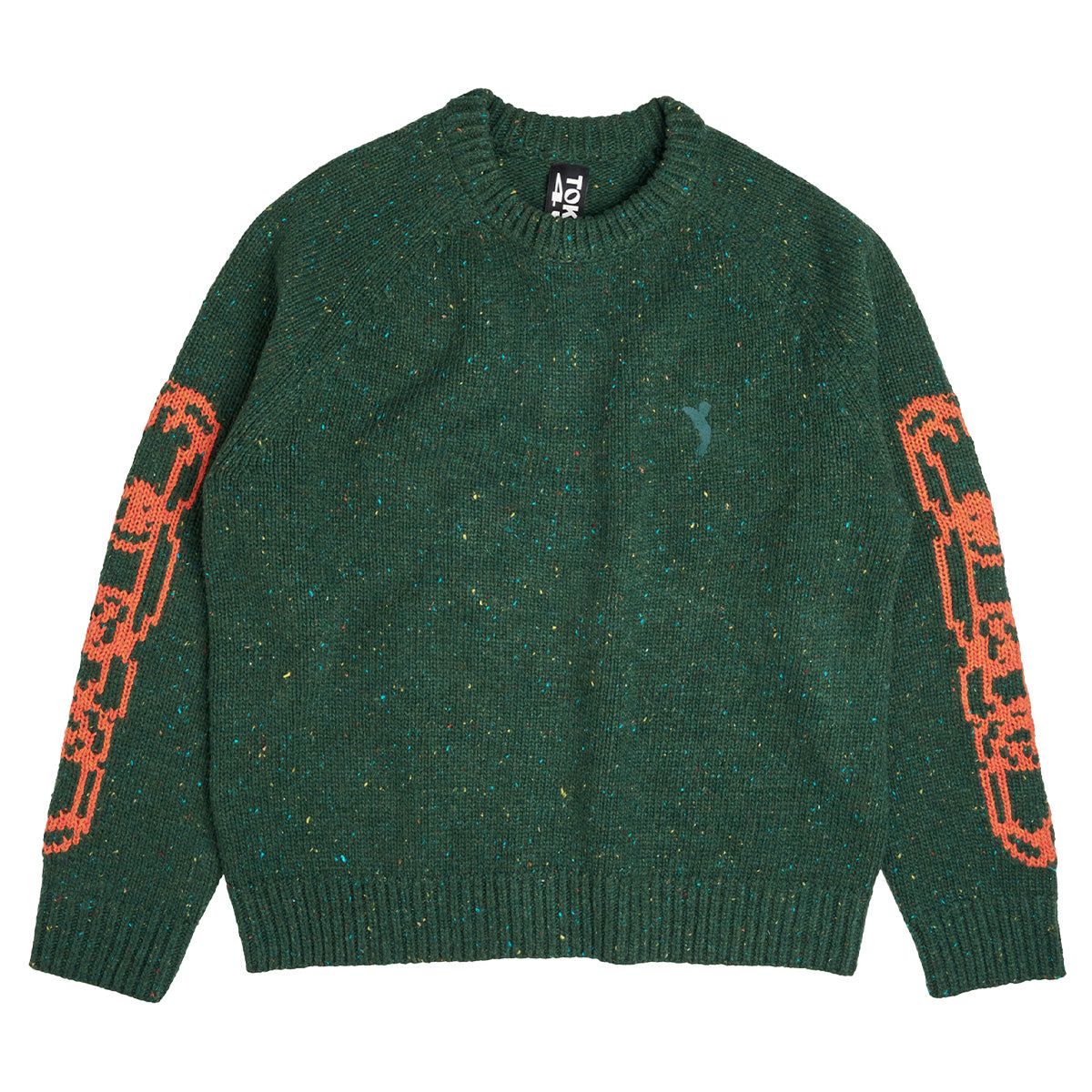 Token Chains Knit Sweater Dark Green