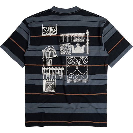 Token Fences T-Shirt Grey Striped