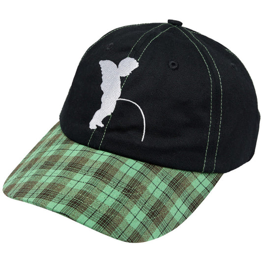 Token Pissing Angel Cap Black Green Plaid