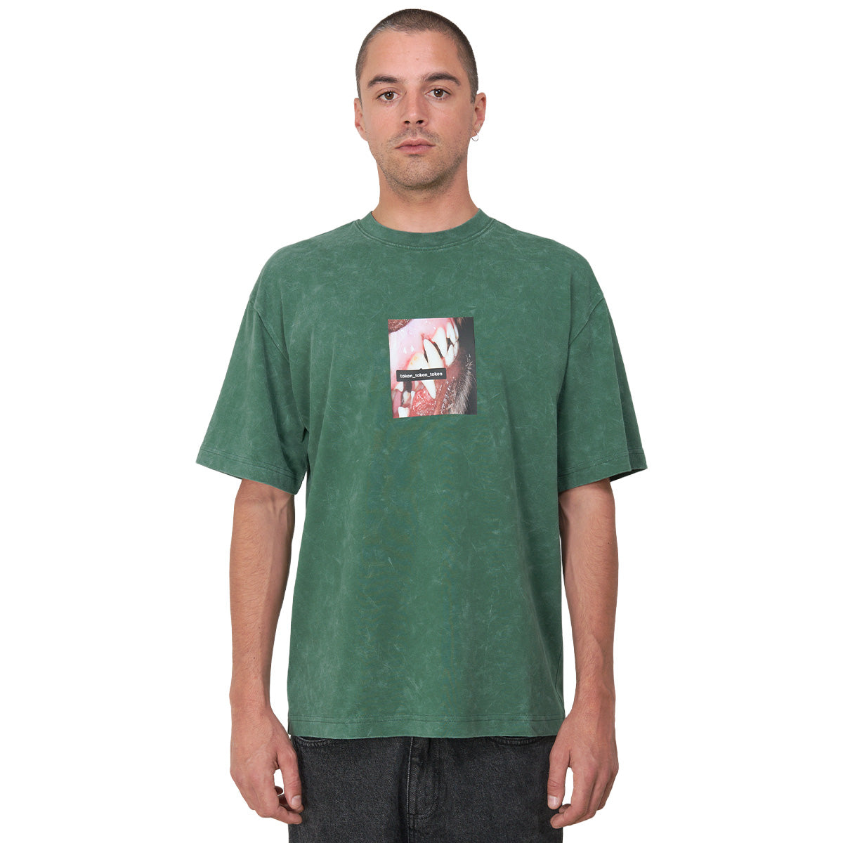 Token Tagged T-Shirt Green Pigment