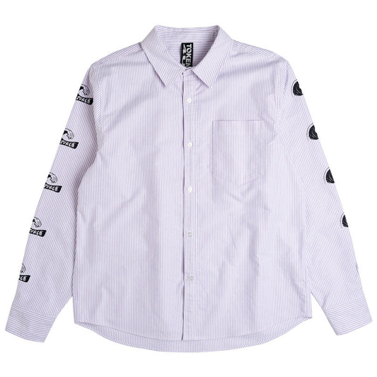 Token Tuff Stuff Shirt Purple/White 
Striped